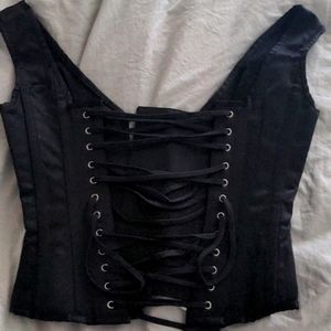 Corset Story corset shirt, size 22 black.